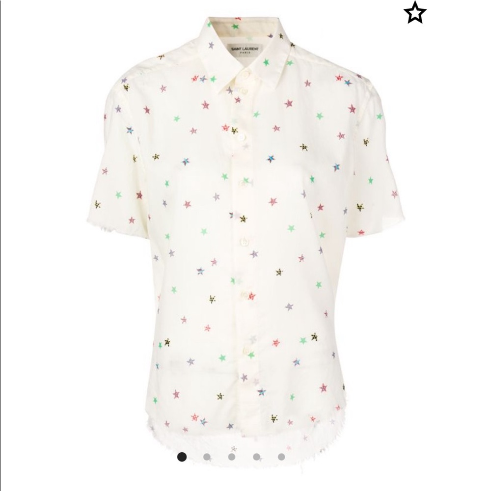 Saint Lauren Star Button Up - Men’s